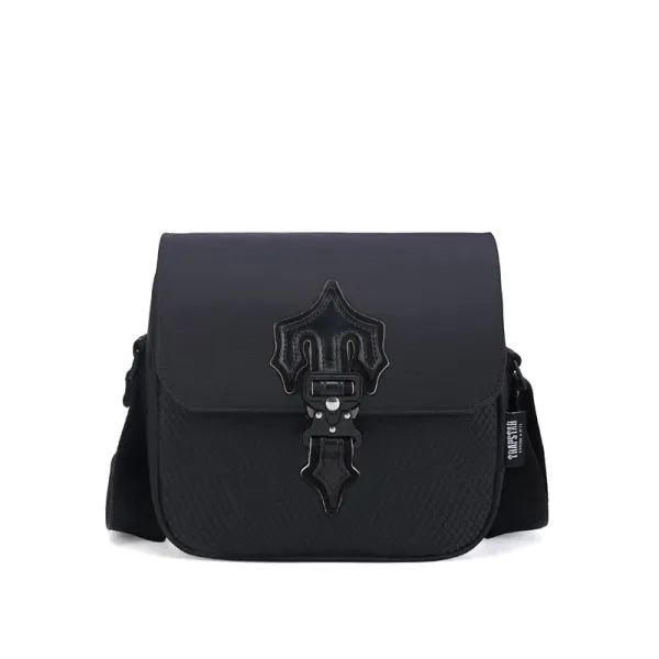 Trapstar Lock Detail Crossbody Bag Black - 1
