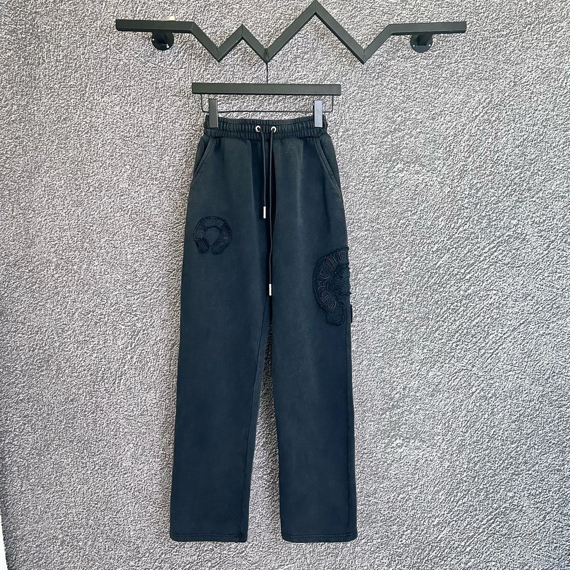Chrome Hearts Trousers Drawstring Sweatpants with Cross Motifs — K001