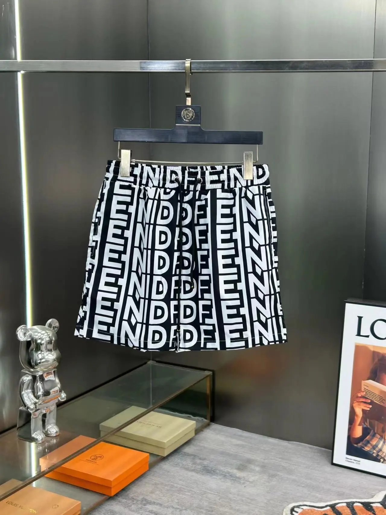 Fendi Swimwear FF monogram drawstring swim shorts — F 3 white