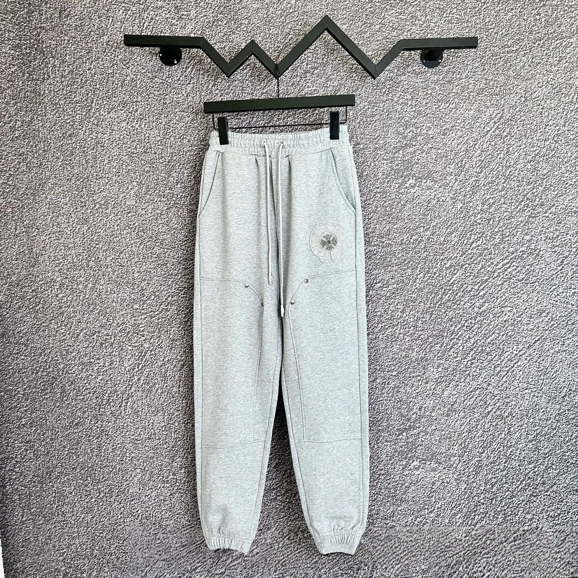 Chrome Hearts Trousers Drawstring Sweatpants with Cross Motifs — B701-1