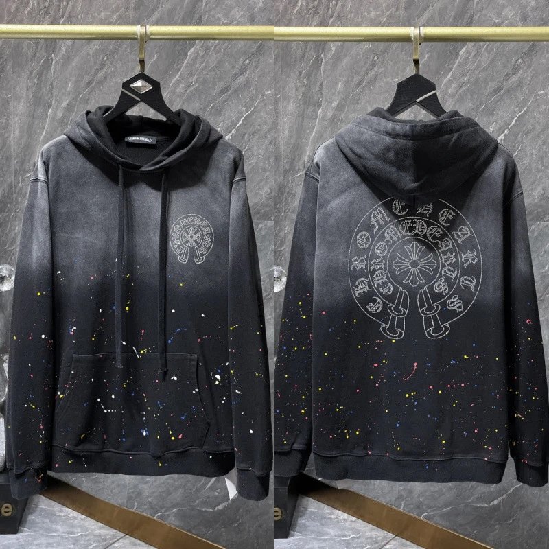 Chrome Hearts Hoodies & Sweatshirts Cross Graphic Pullover Hoodie — 8673 Black