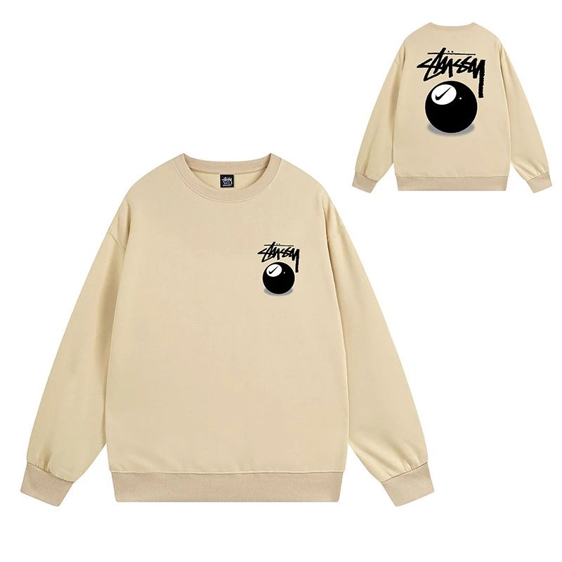 Stüssy Hoodies & Sweatshirts Crewneck graphic-print sweatshirt — 106 Apricot Color
