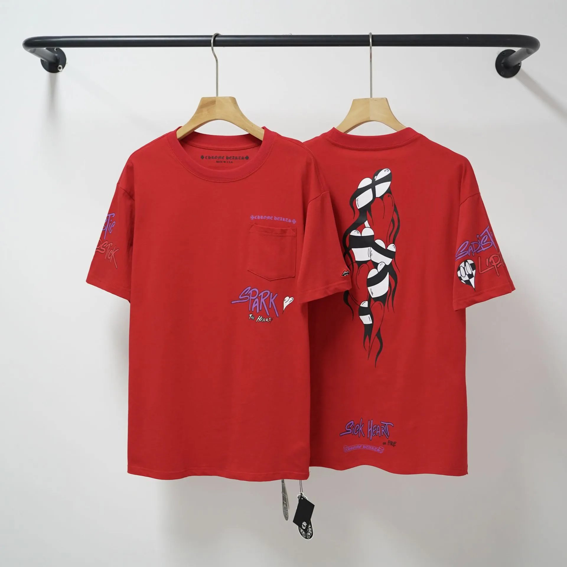 Chrome Hearts T-Shirts Oversized graphic pocket T-shirt — 14