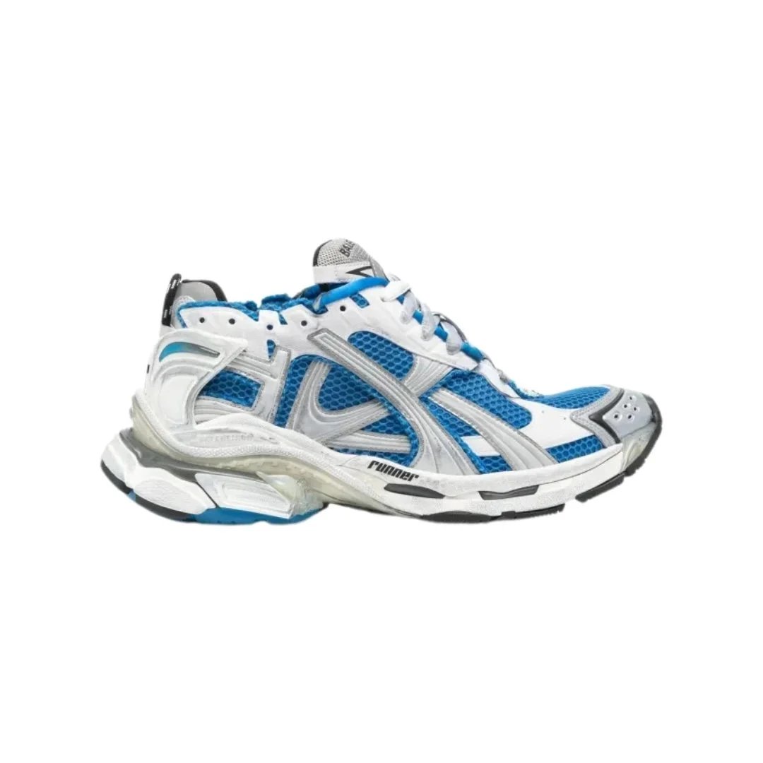 Balenciaga Sneakers Runner 7.5 — White Blue