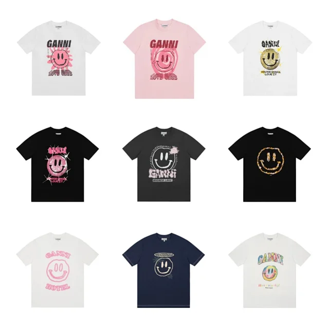 GANNI T-Shirts Graphic Print Short-Sleeve T-Shirt product detail image 2