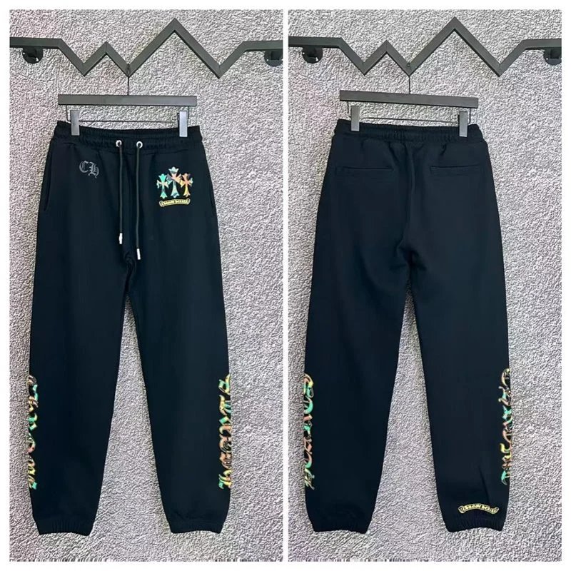 Chrome Hearts Trousers Sanskrit logo jogger sweatpants — c 302 black