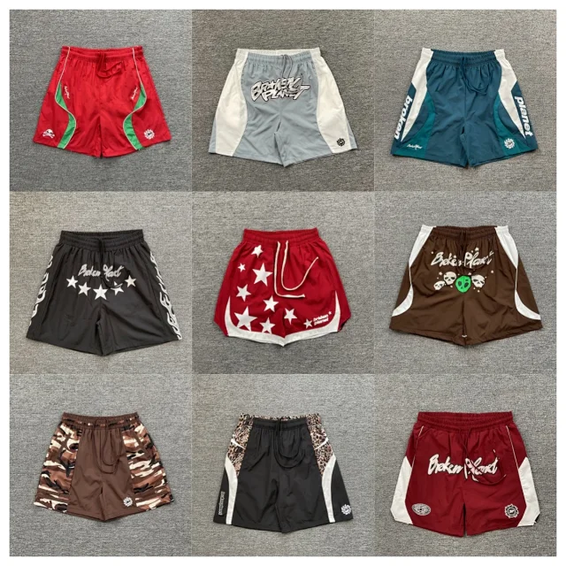 Broken Planet Shorts Graphic Panel Drawstring product detail image 1
