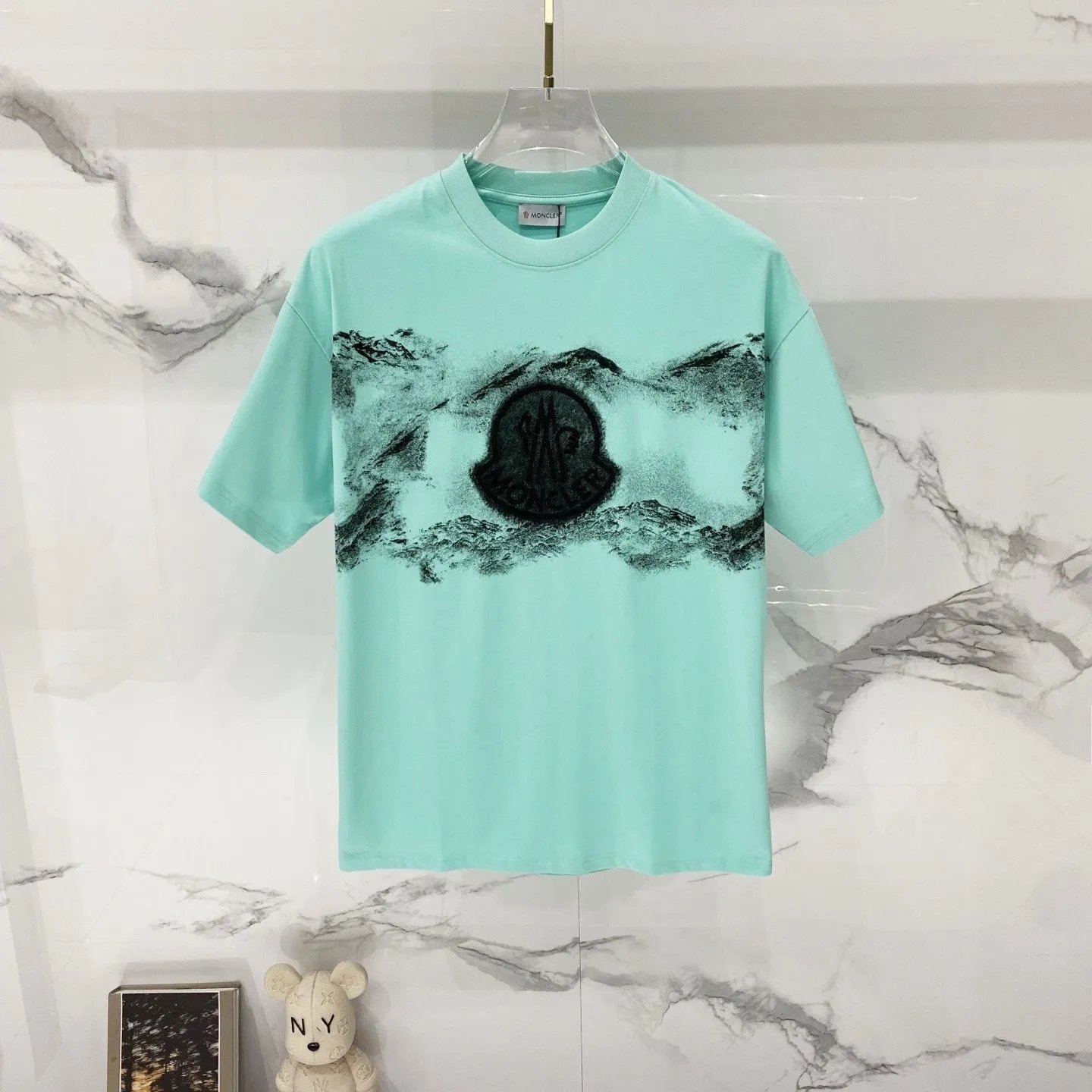 Moncler T-Shirts Logo Graphic Short-Sleeve Crewneck — M761