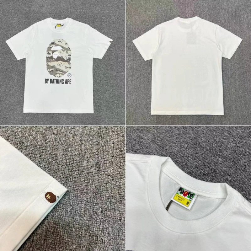 A Bathing Ape T-Shirts Apes Together Strong Graphic Short-Sleeve T-Shirt — 04 White