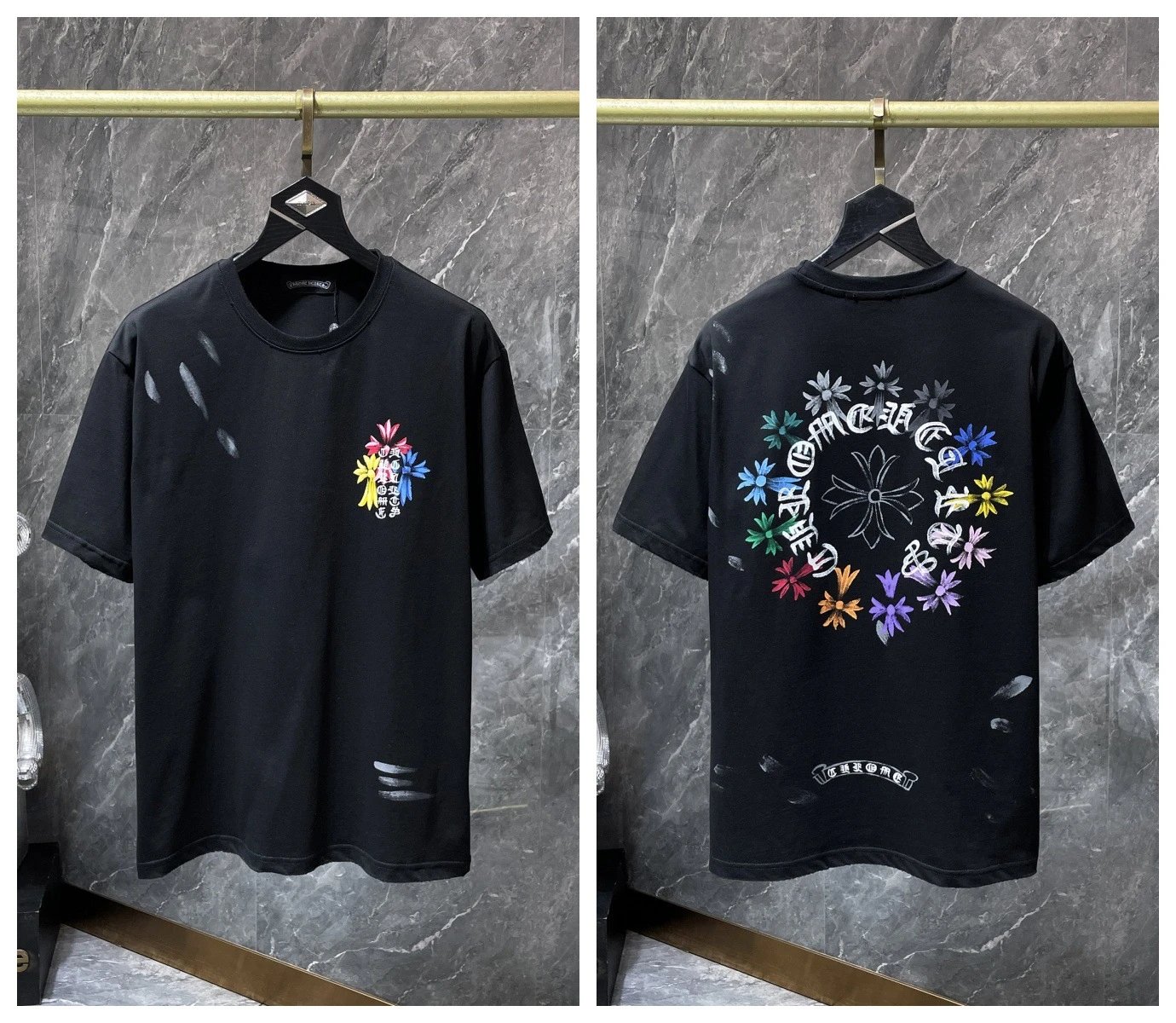 Chrome Hearts T-Shirts KLX09 graphic short-sleeve — 17