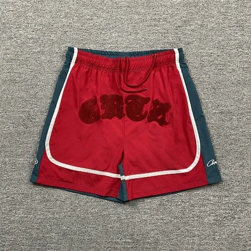 Corteiz Shorts Drawstring athletic — Red 3260#