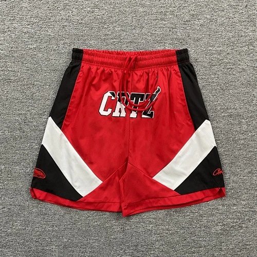Corteiz Shorts Drawstring athletic — Red 3258#