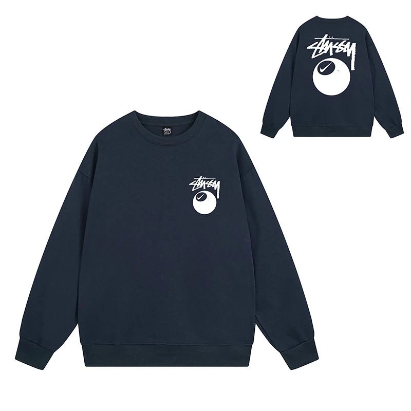 Stüssy Hoodies & Sweatshirts Crewneck graphic-print sweatshirt — 106 Navy