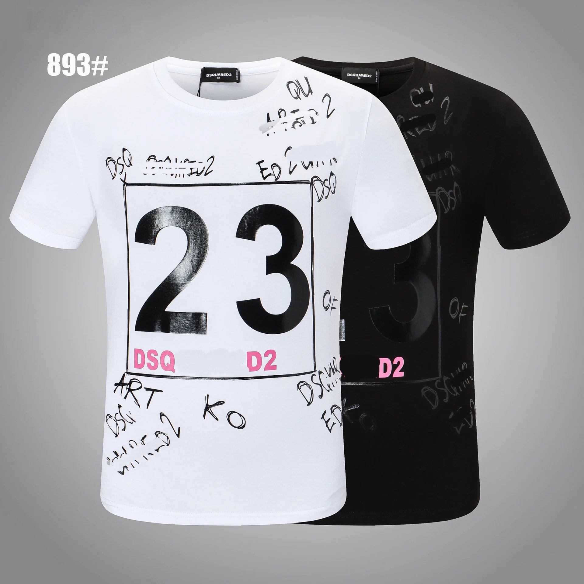 Dsquared2 T-Shirts DT992 graffiti-print crew-neck T-shirt image 11