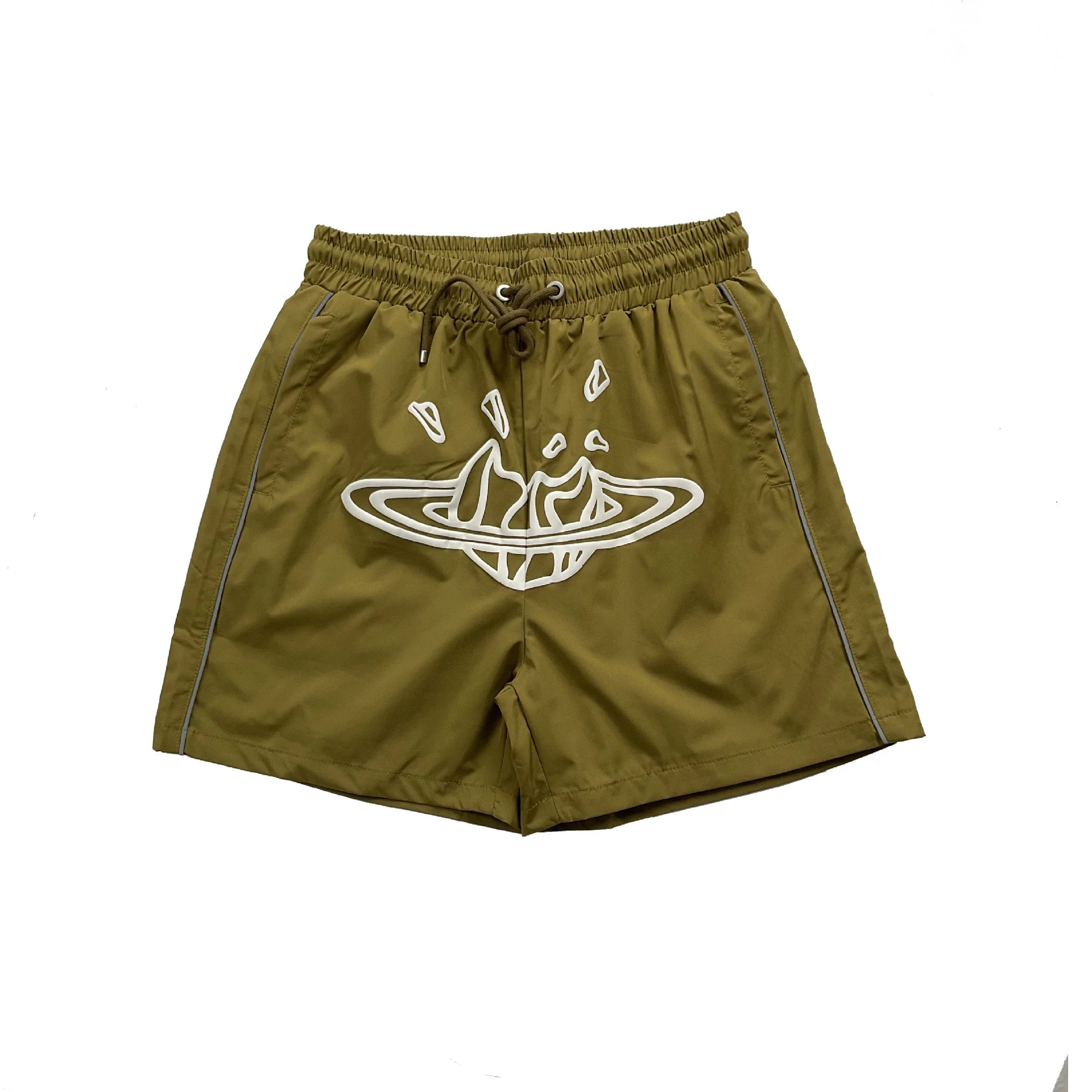 Broken Planet Shorts Drawstring athletic — 8277 Brown-green