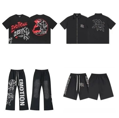 Mixed Emotion Printed Short-Sl