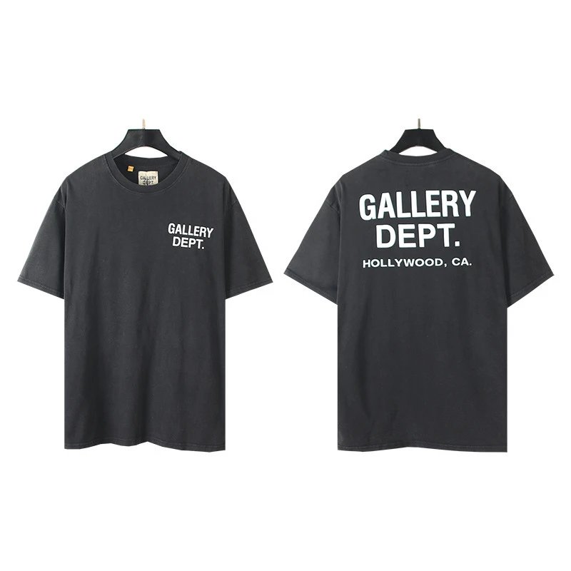 Gallery Dept. T-Shirts Loose Graphic Print — 8003 Washing water black (digital direct injection)