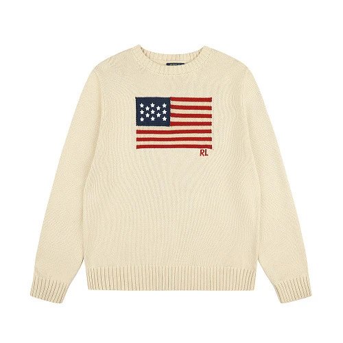 Polo Ralph Lauren Knitwear Cable-Knit Quarter-Zip Sweater — DS 6614 Off-white