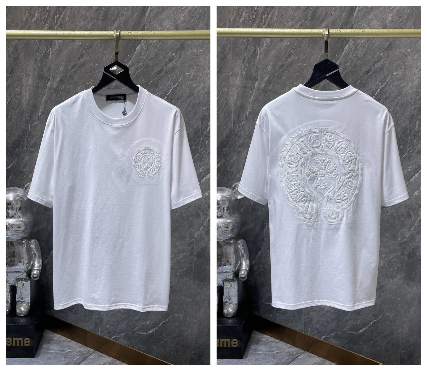 Chrome Hearts T-Shirts Graphic Cross Motif Short-Sleeve T-Shirt — 39