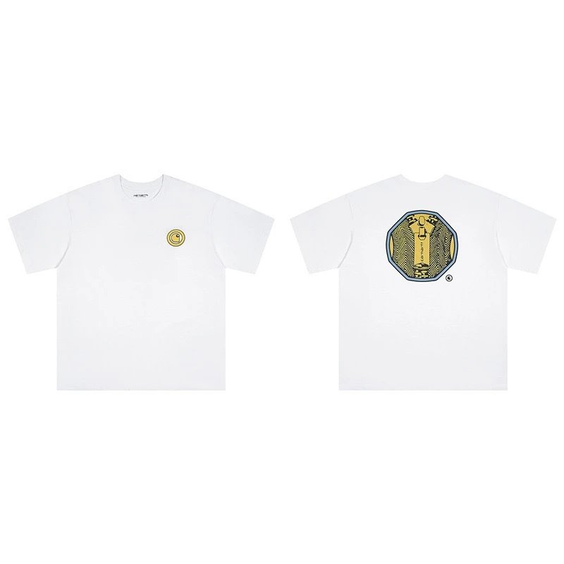 Carhartt T-Shirts Short-Sleeve Crew Neck Graphic Logo T-Shirt — 209 white