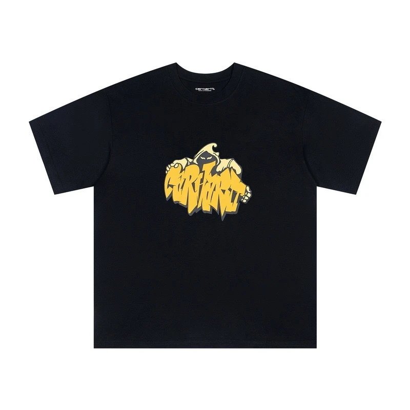 Carhartt T-Shirts Short-Sleeve Crew Neck Graphic Logo T-Shirt — 210 black