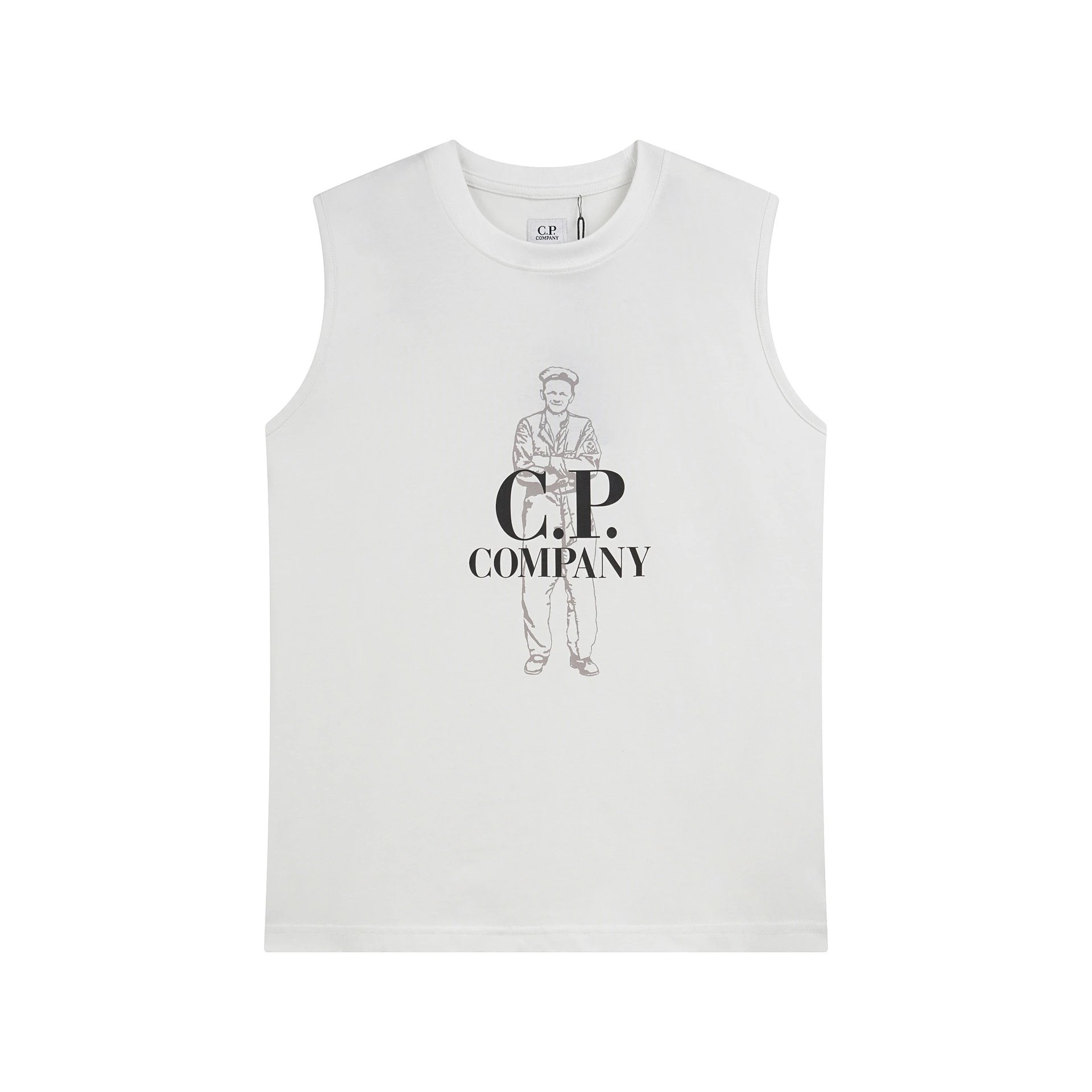 C.P. Company Shirts Short-Sleeve Polo Shirt — 363 vest, white