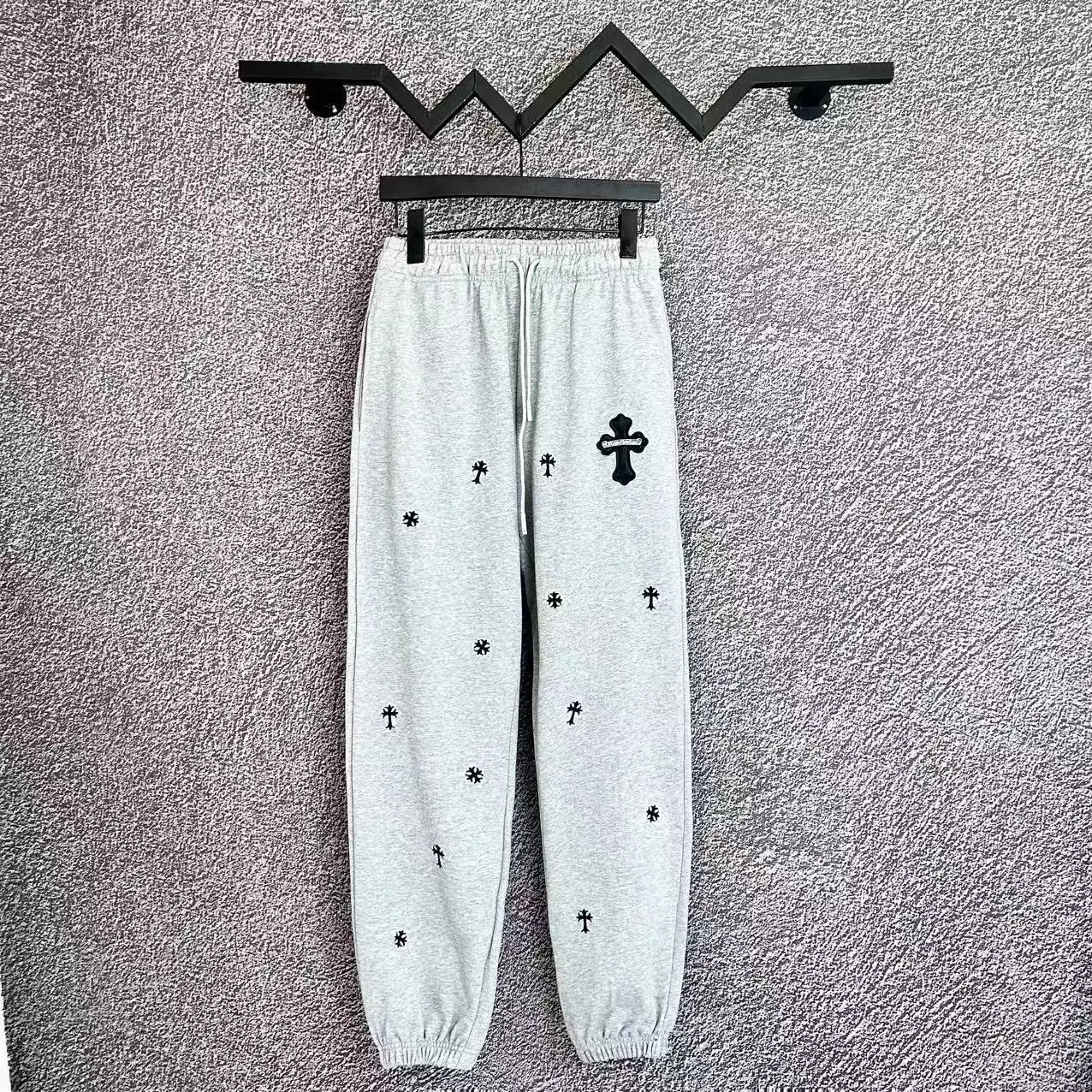 Chrome Hearts Trousers Drawstring Sweatpants with Cross Motifs — B201