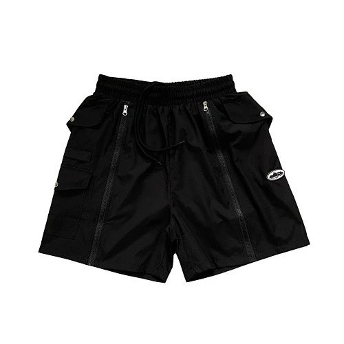 Corteiz Shorts Drawstring athletic — Black 8252#
