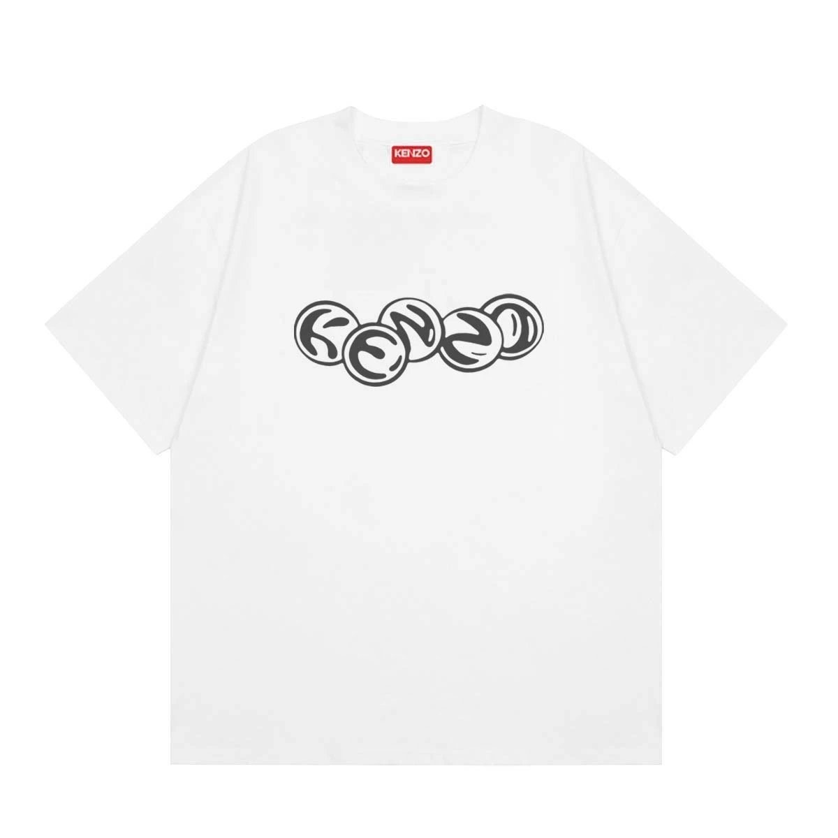Kenzo T-Shirts Short-Sleeve Graphic Print — 167 white