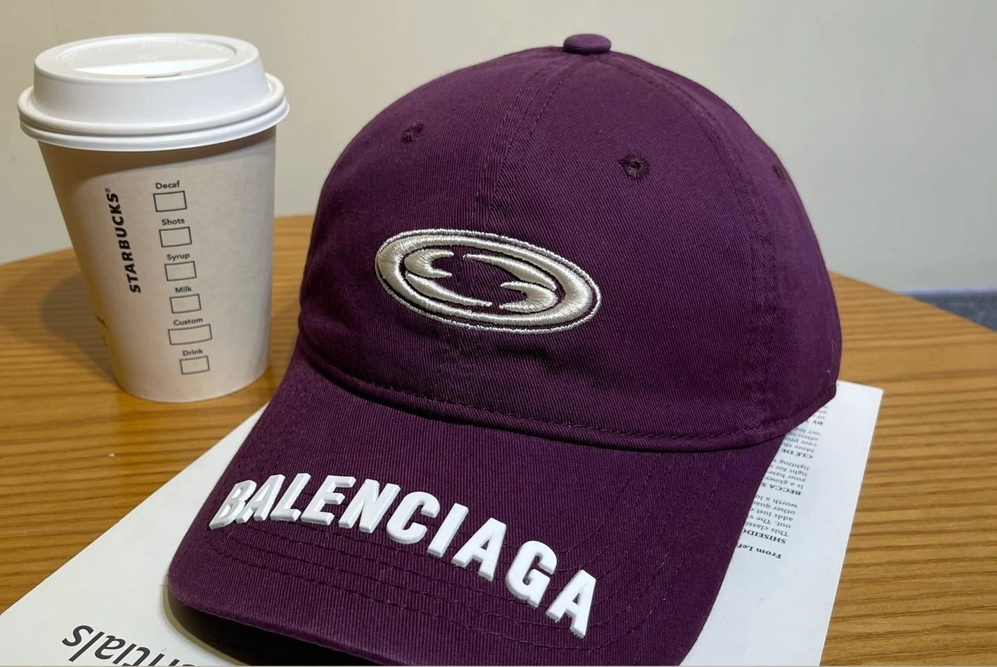 Balenciaga Hats Embroidered logo baseball cap — 01-3