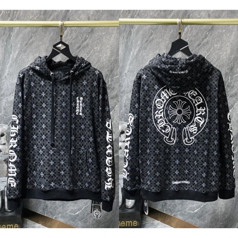 Chrome Hearts Hoodies & Sweatshirts Cross Graphic Pullover Hoodie — 8635 black
