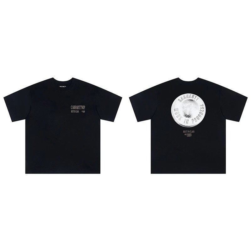 Carhartt T-Shirts Short-Sleeve Crew Neck Graphic Logo T-Shirt — 211 black