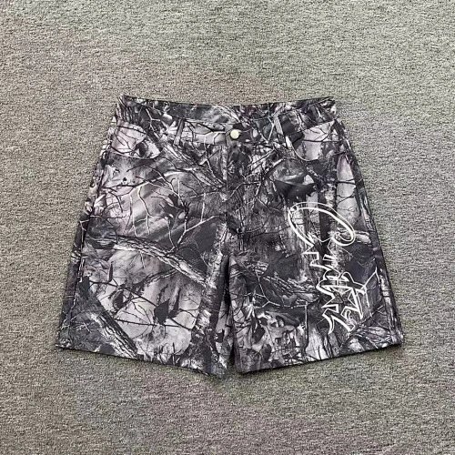 Corteiz Shorts CRTZ logo graphic drawstring — 3218 Camouflage gray