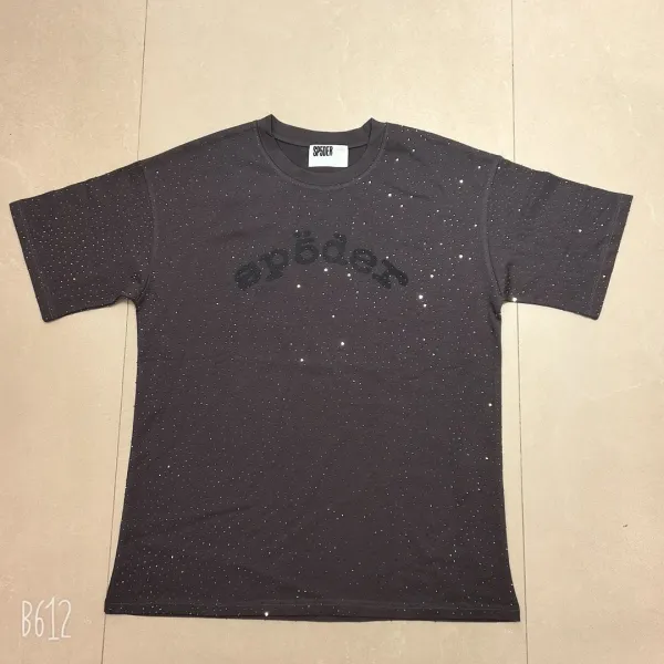 Spöder Starry Night Black Rhinestone T-Shirt - 1