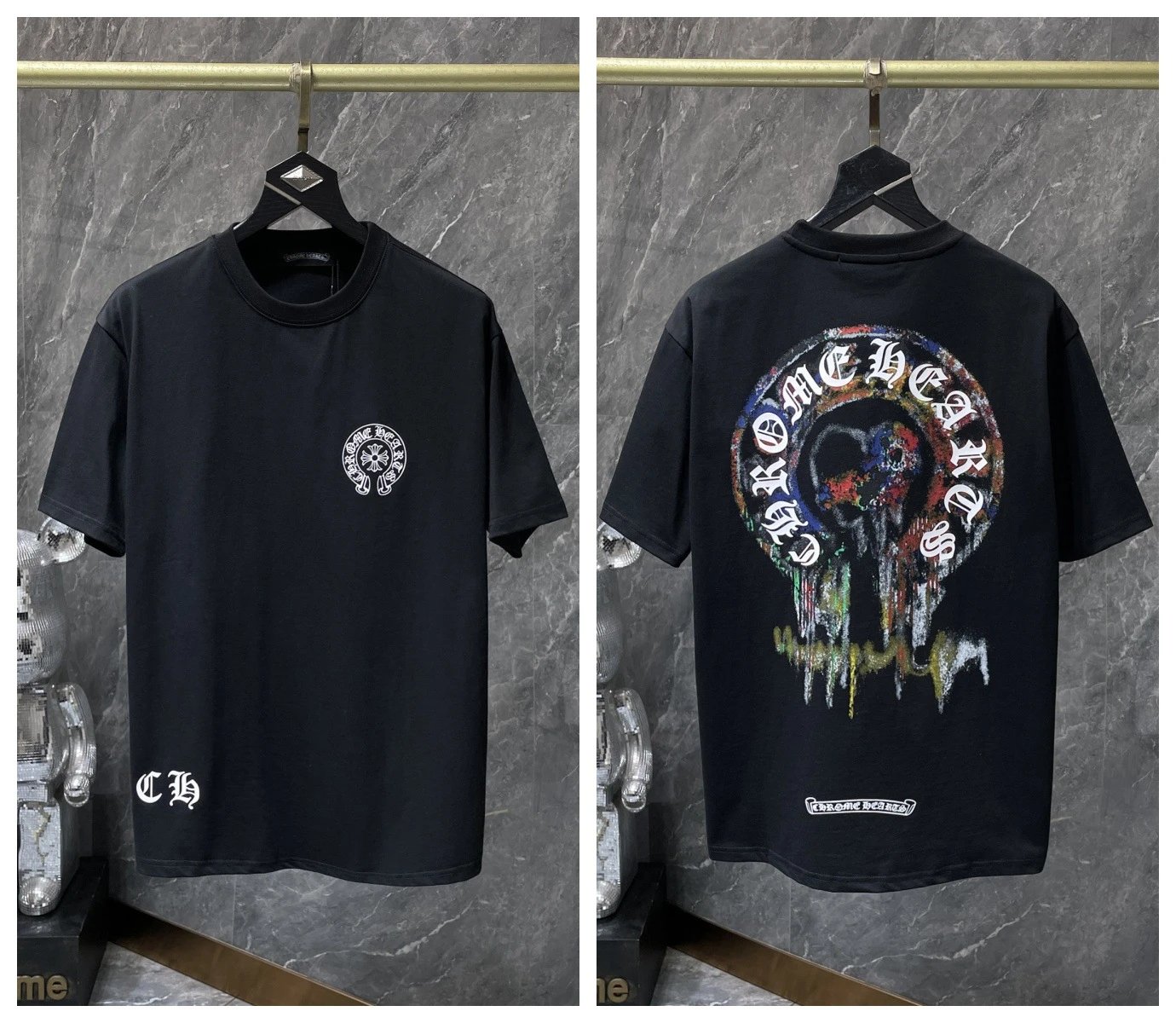 Chrome Hearts T-Shirts KLX09 graphic short-sleeve — 37