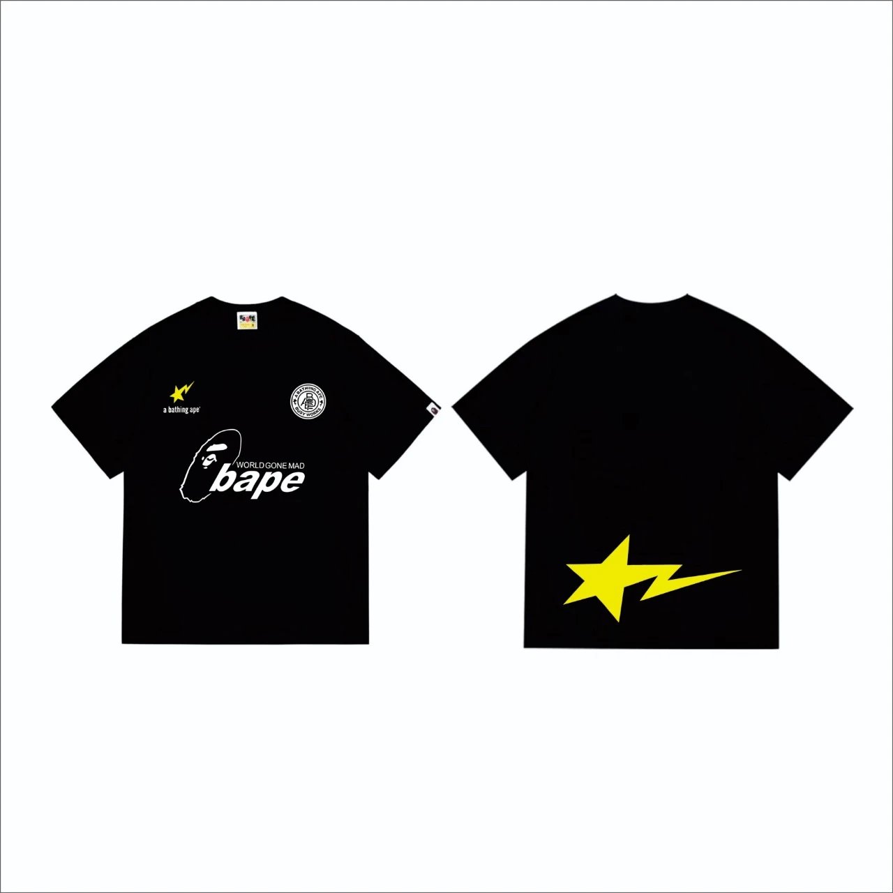 BAPE T-Shirts Hot Wheels Graphic Short-Sleeve T-Shirt — 263 black