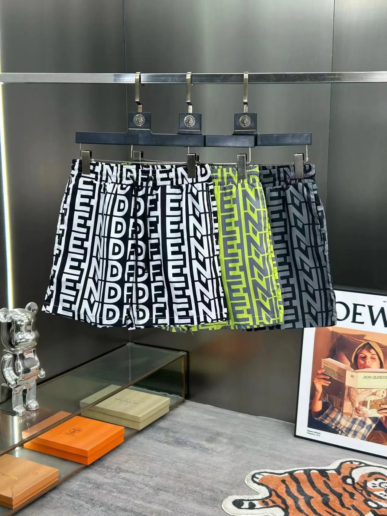 Fendi Swimwear FF monogram drawstring swim shorts image 6