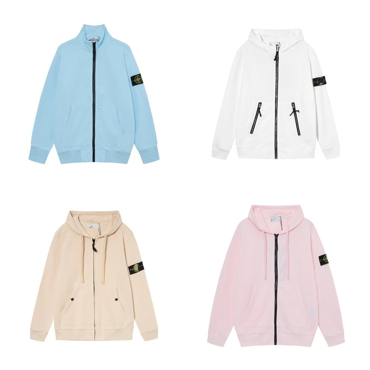 Stone Island Hoodies, Zip-up S
