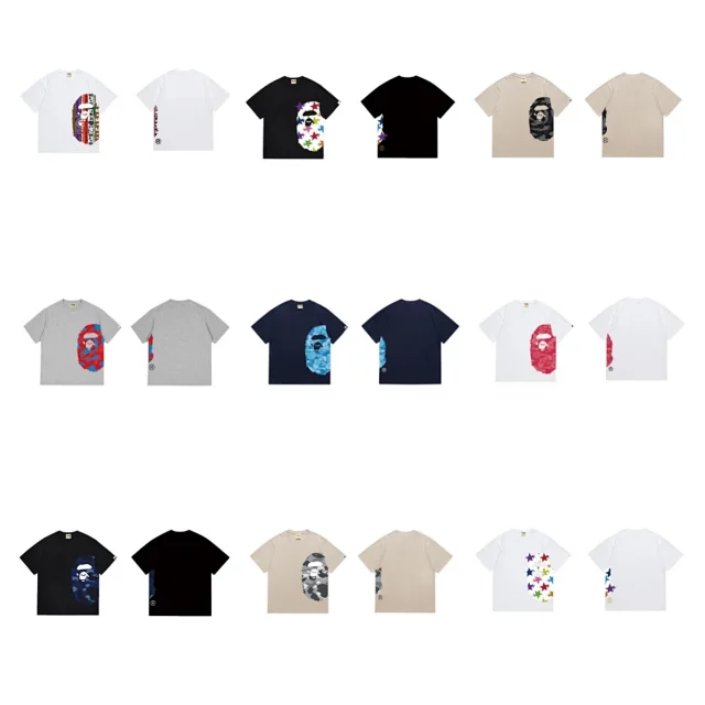 A BATHING APE T-Shirts Side Head Graphic product detail image 1