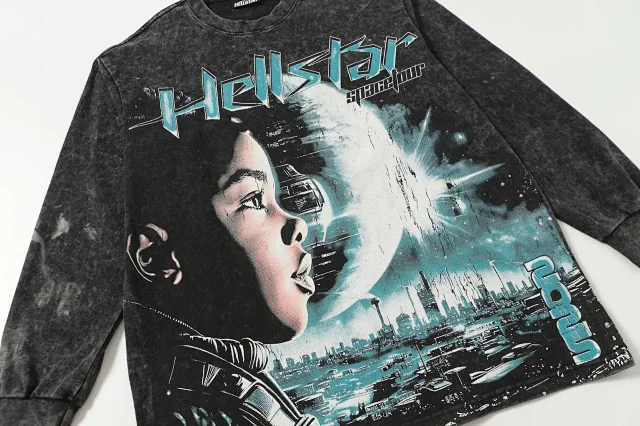 Hellstar T-Shirts Washed Graphic Long-Sleeve product detail image 18