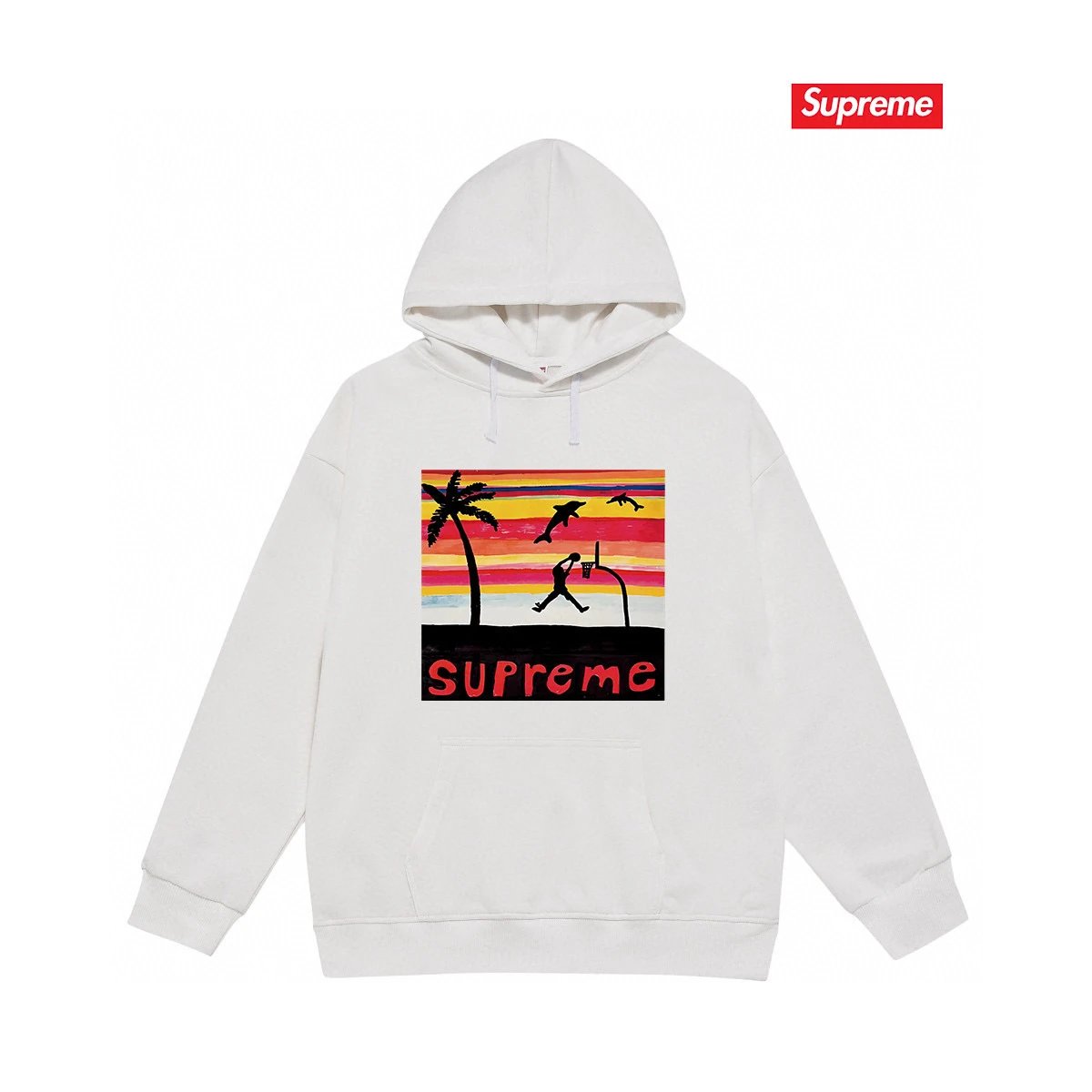 Supreme Hoodies & Sweatshirts Graphic Print Pullover Hoodie — 5