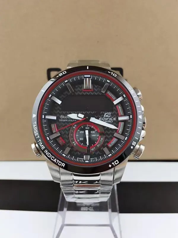 Casio Watches G-Shock octagonal ana-digi metal bracelet watch — Steel strip 2