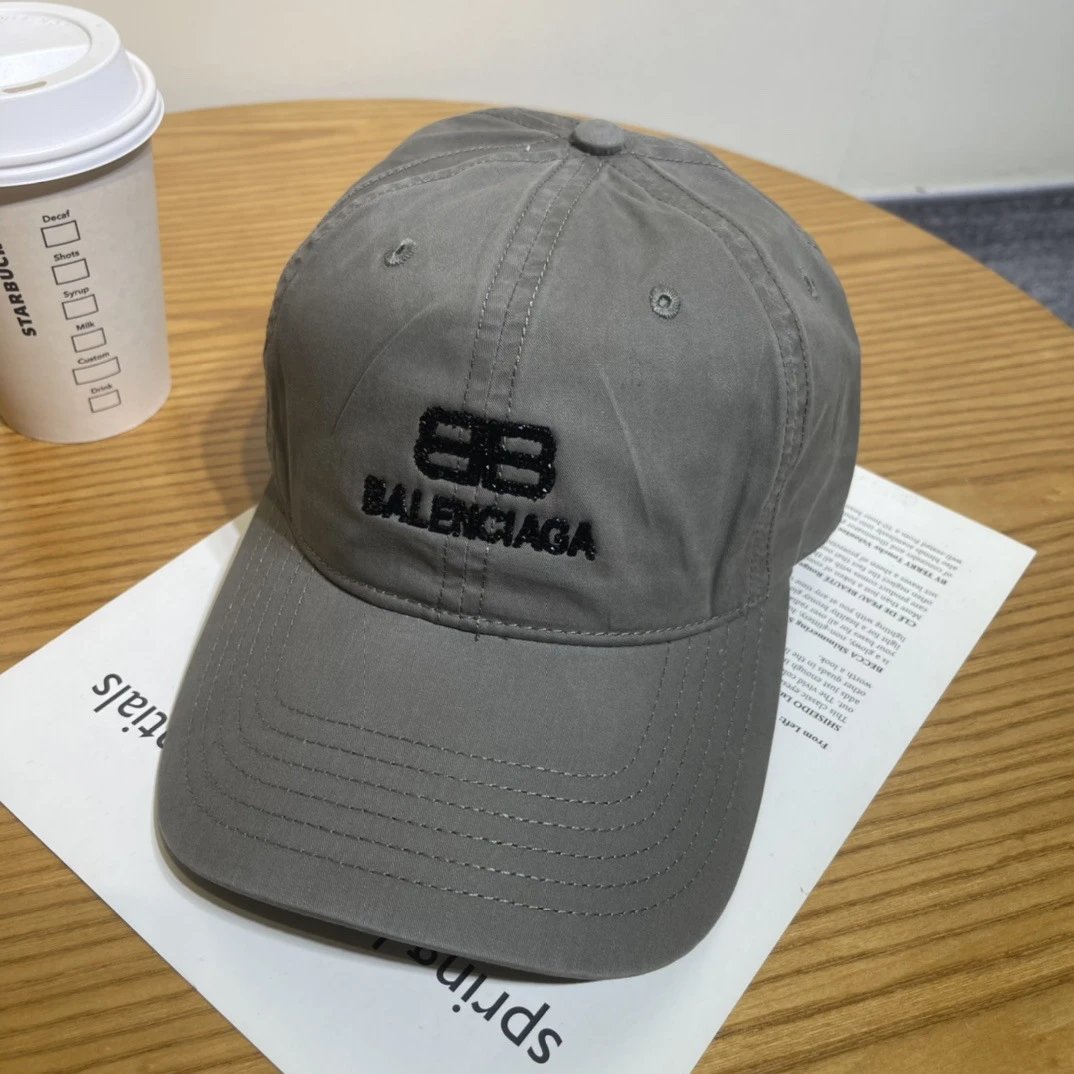 Balenciaga Hats Embroidered logo baseball cap — 10-2