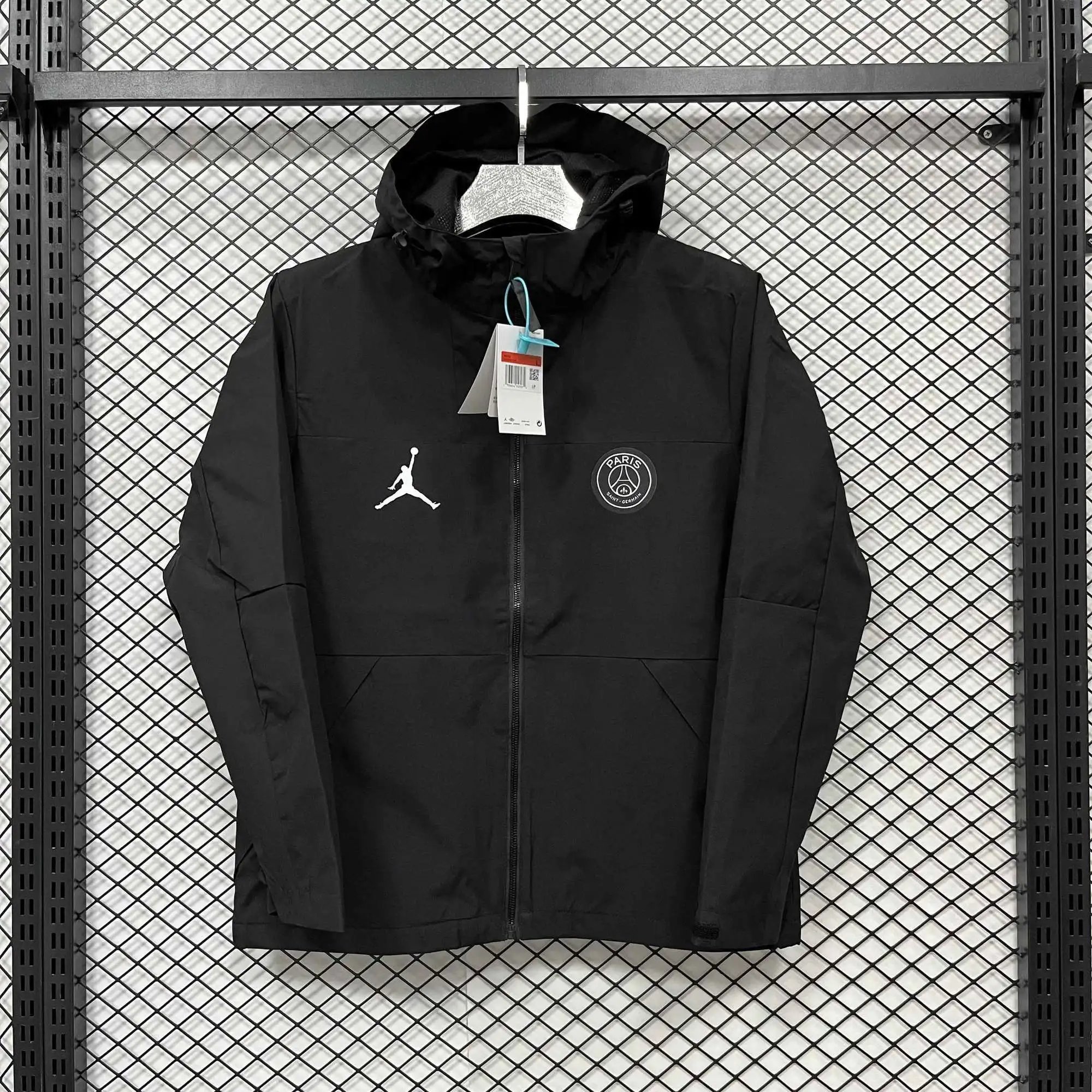 Nike Jackets Hooded Windbreaker — F-004 Paris Black