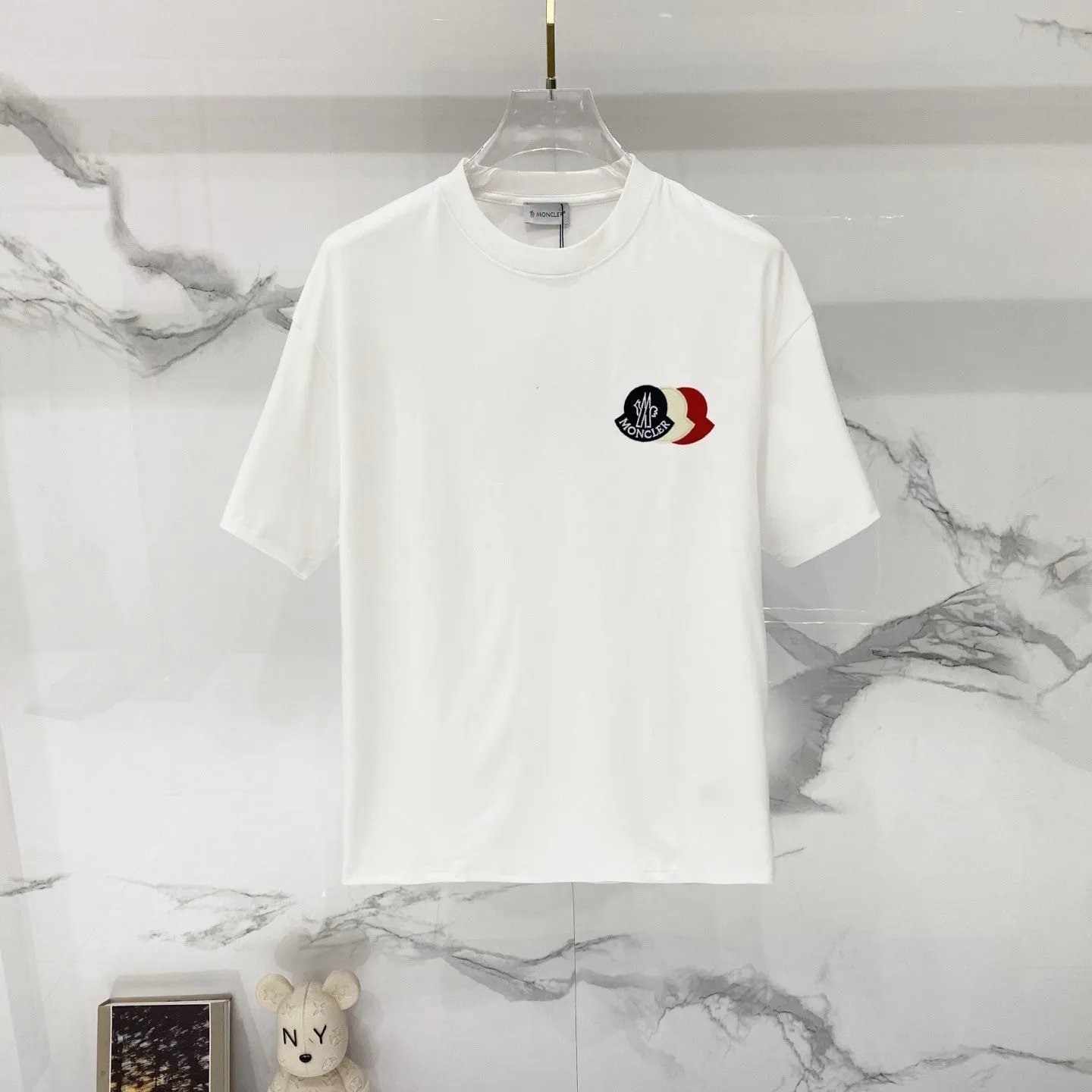 Moncler T-Shirts Logo Graphic Short-Sleeve Crewneck — M768