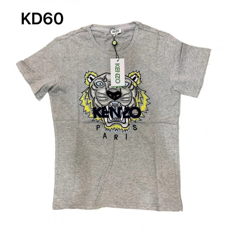Kenzo T-Shirts Tiger Embroidered T-Shirt — KD60
