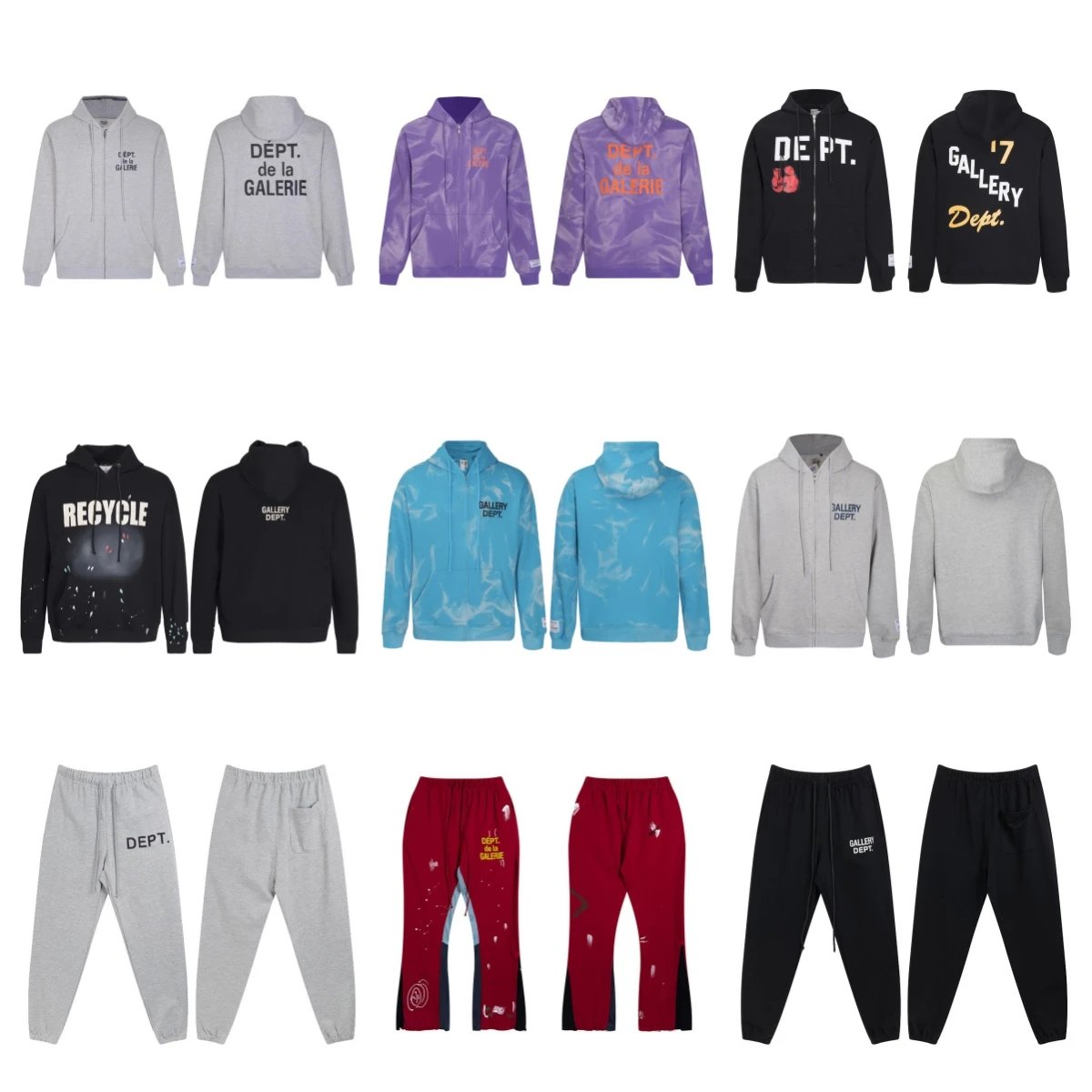 Gallery Dept. Hoodies, zip-up 
