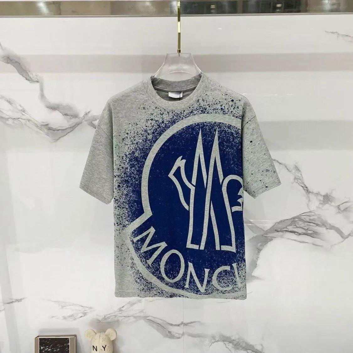 Moncler T-Shirts Logo Graphic Short-Sleeve Crewneck — M790