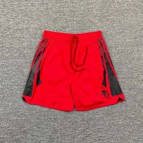 Corteiz Shorts Drawstring fleece with kangaroo pockets — Red 8397#