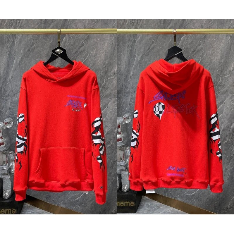 Chrome Hearts Hoodies & Sweatshirts Cross Graphic Pullover Hoodie — 8651 red